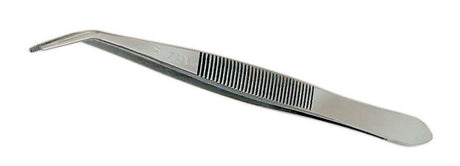 Tweezers -- Curved Point - 4-1/2"  11.4cm Length