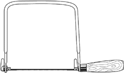 Coping Saw -- Flat Wire Frame