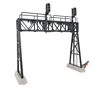 2-Track Signal Bridge w/2 3-Color Signal Heads