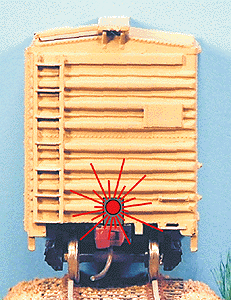 End-Of-Train Flasher -- Red Light