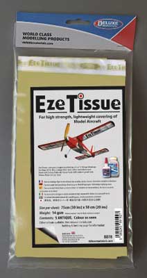 Eze Tissue for Aircraft - 29-1/2 x 19-11/16" 75 x 50cm -- Antique Canvas pkg(5)