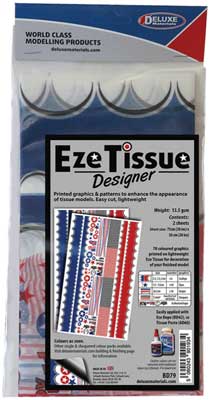 Eze Tissue for Aircraft - 29-1/2 x 19-11/16" 75 x 50cm -- Designer Graphics pkg(2)