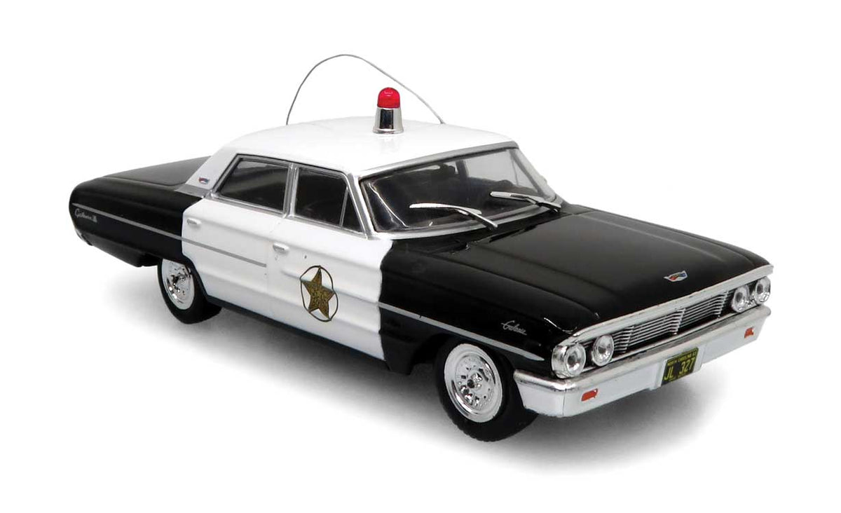 1964 Ford Galaxie Police Cruiser - Assembled -- Mayberry (black, white)-1