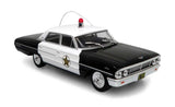 1964 Ford Galaxie Police Cruiser - Assembled -- Mayberry (black, white)-1