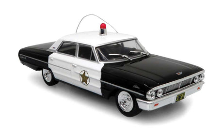 1964 Ford Galaxie Police Cruiser - Assembled -- Mayberry (black, white)-1