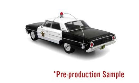 1964 Ford Galaxie Police Cruiser - Assembled -- Mayberry (black, white)-2