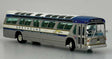 GM SDH-5307 New Look Suburban Bus - Lighted - Assembled -- Greyhound #284 (1964 N.Y. World’s Fair, silver, white, blue)