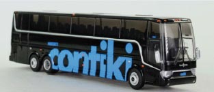 VanHool TX-45 Motorcoach Bus - Assembled -- Contki Tours (black, blue)