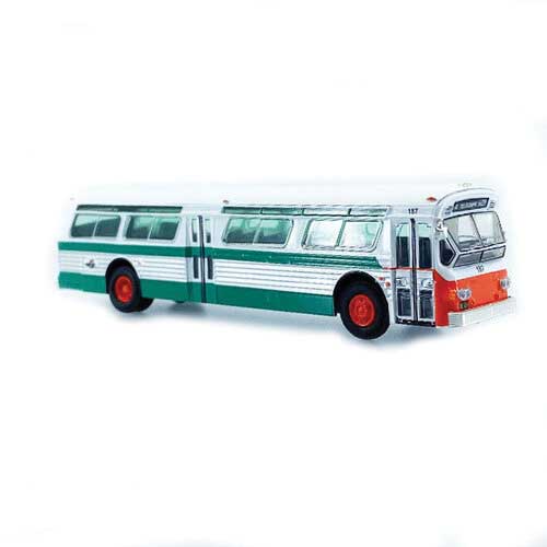 1980 GM 3102 (Fishbowl) Bus - Assembled -- AC Transit San Francisco (white, green, red)