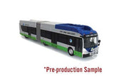New Flyer Xcelsior XN60 Articulated Bus - Assembled -- Miami-Dade, Florida (silver, blue, green)-1