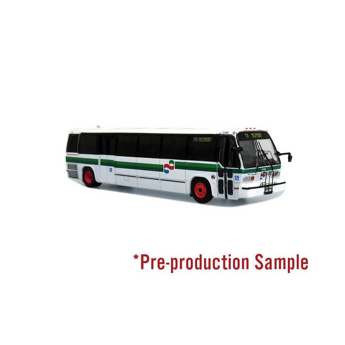 1987-1994 TMC RTS Transit Bus - Assembled -- Golden Gate (white, green)-1