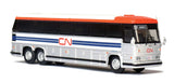 1984 MCI MC-9 Motorcoach Bus - Assembled -- Canadian National (silver, white, blue, red)-1