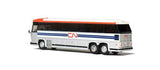 1984 MCI MC-9 Motorcoach Bus - Assembled -- Canadian National (silver, white, blue, red)-2