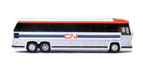 1984 MCI MC-9 Motorcoach Bus - Assembled -- Canadian National (silver, white, blue, red)-3