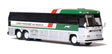 1984 MCI MC-9 Motorcoach Bus - Assembled -- Greyhound de Mexico (silver, white, green, red)-1