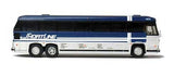 1985 MCI MC-9 Motorcoach Bus - Assembled -- Shortline (silver, blue, white)-3