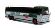 1985 MCI MC-9 Motorcoach Bus - Assembled -- Canada Coach (silver, white, green, red)-1