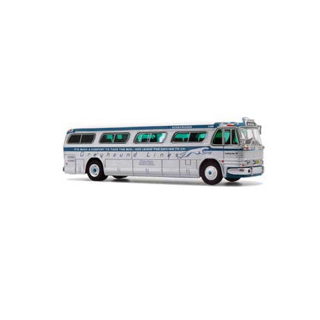 5-Bus Set - Assembled -- Greyhound Canada Tribute (5 Different Schemes)-3