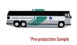 MCI MC-12 Bus - Assembled -- U.S. Immigration & Naturalization Service (white, silver, green)-2