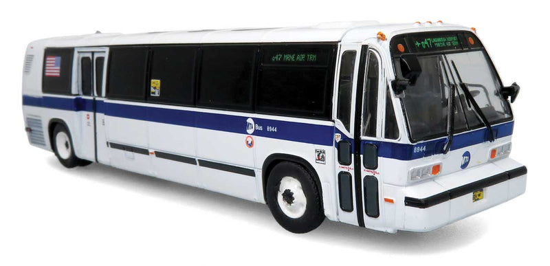 1987-1994 TMC RTS Transit Bus - Assembled -- New York MTA (Version 3, white, blue)