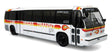 1987-1994 TMC RTS Transit Bus - Assembled -- Las Vegas, Nevada (white, orange, yellow)