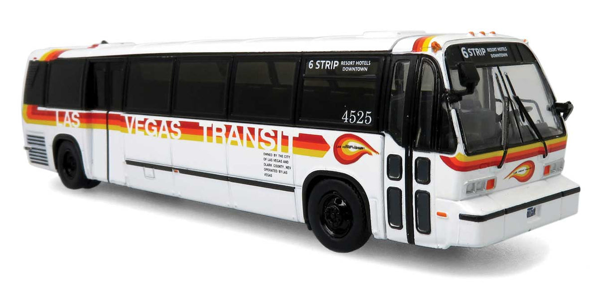 1987-1994 TMC RTS Transit Bus - Assembled -- Las Vegas, Nevada (white, orange, yellow)