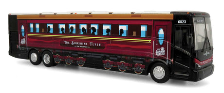 VanHool CX-45 Motorcoach Bus - Assembled -- Academy Bus Lines (black, red, Passenger Car Graphics)