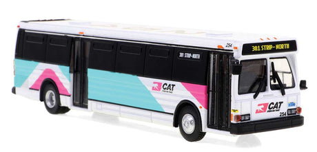Grumman 870 Transit Bus - Assembled -- Las Vegas Metro (blue, purple, white, black, Destination 301 Strip North)