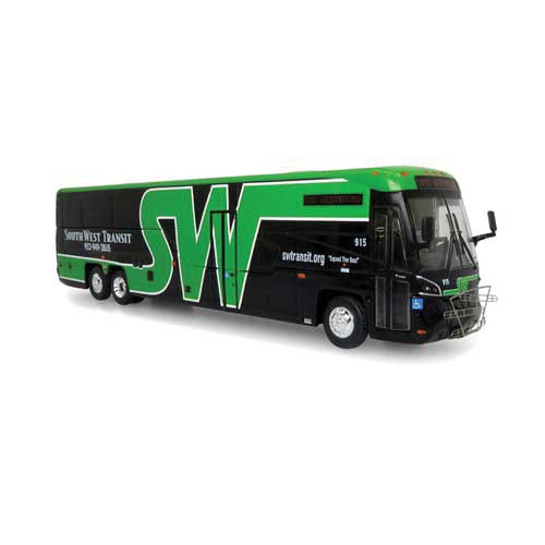 MCI D45 CRT LE Bus - Assembled -- Southwest Transit (black, green)