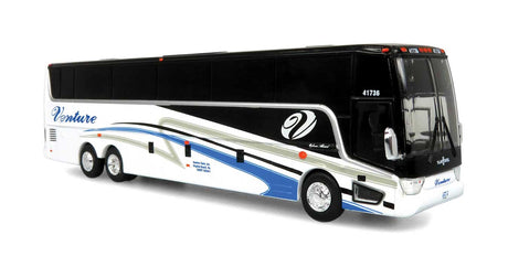 VanHool TX-45 Motorcoach Bus - Assembled -- Venture Tours (black, white, blue)