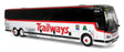 2022 Prevost H3-45 Coach - Assembled -- Adirondack Transit Lines Trailways (white, black, red)