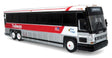 MCI D4000 Coach - Assembled -- Blue Ridge Trailways (red, silver, white, Destination Asheville)