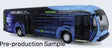 Nova Bus LFSe Electric Transit Bus - Assembled -- Nova Bus (Demonstrator; blue, black, green)