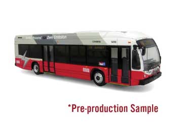 Nova Bus LFSe Electric Transit Bus - Assembled -- San Francisco MUNI (white, red)