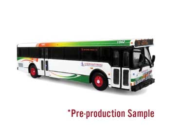 Orion V Transit Bus - Assembled -- Golden Gate (white, green, red)