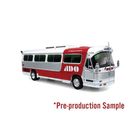 Dina Olimpico Motorcoach Bus - Assembled -- Ado (white, red, silver; Spanish Lettering)