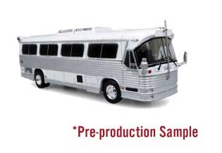 Dina Olimpico Motorcoach Bus - Assembled -- Painted, Unlettered (white, silver)