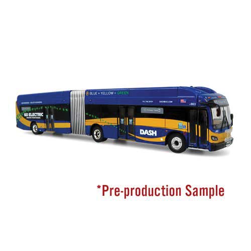 New Flyer Xcelsior XN60 Articulated Bus - Assembled -- Dash (blue, black, orange)