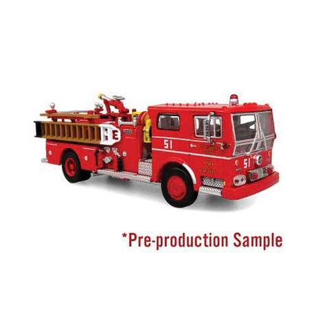 1973 Ward LaFrance Ambassador Fire Truck - Assembled -- Los Angeles County Fire Department Engine #51 (red)