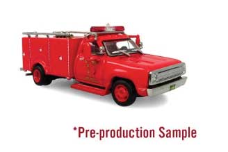 1974 Dodge 300 Rescue Unit Truck - Assembled -- Los Angeles County Fire Department Squad #51 (red)