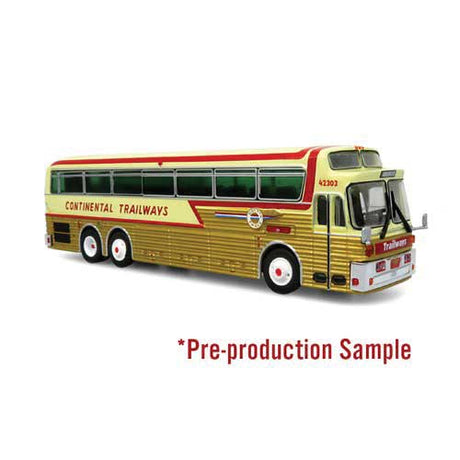 1971 Eagle Model 05 Bus - Assembled -- Trailways Golden Eagle (gold, beige, red)