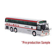 1971 Eagle Model 05 Bus - Assembled -- Adirondack Trailways (silver, white, red)