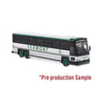 MCI D4000 Coach - Assembled -- Vermont Transit (white, silver, black, red)