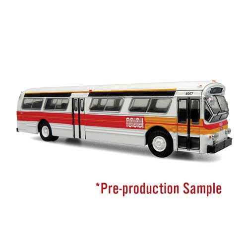 1980 GM 53102 (Fishbowl) Bus - Assembled -- San Francisco MUNI (white, red, orange)