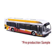Nova Bus LFSH Transit Bus - Assembled -- MTA Maryland (white, red, yellow)