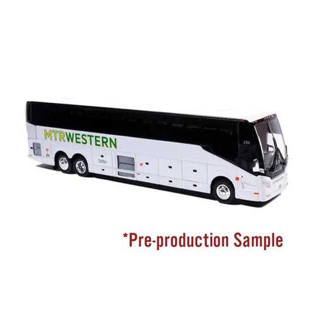 MCI D4520 Coach Bus - Assembled -- MTR Western (white, black, green)