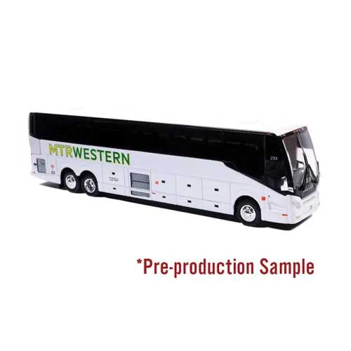MCI D4520 Coach Bus - Assembled -- MTR Western (white, black, green)