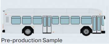 Gillig BEB Transit Bus - Assembled -- Painted, Unlettered (white)