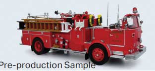 Crown Firecoach Fire Engine - Assembled -- Los Angeles County Fire Department  Engine 51 (red)
