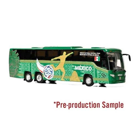 Scania Touring HD Coach - Assembled -- World Cup Mexico Soccer Team (green, yellow)-1